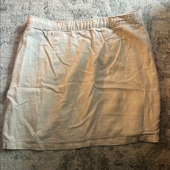 Abercrombie nude linen skirt - Picture 3 of 4